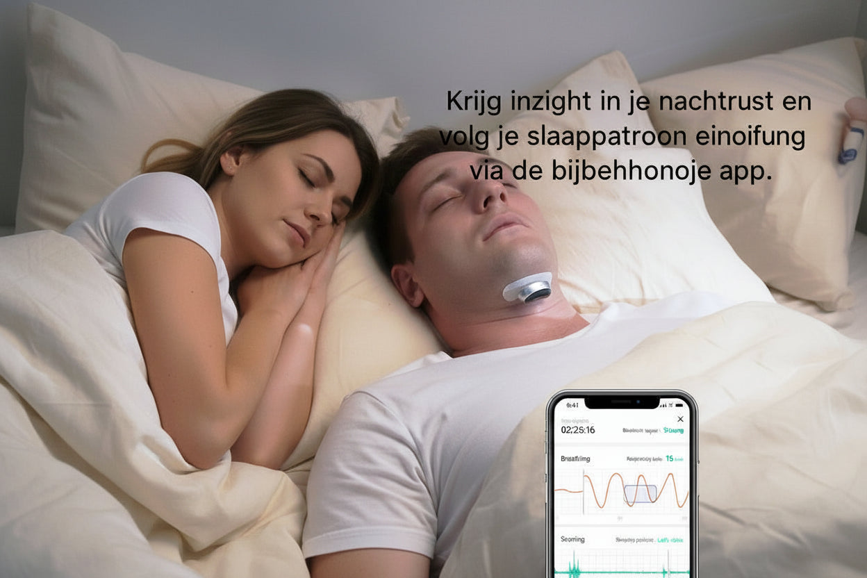 Elektronisch Anti-Snurkapparaat – Comfortabele Nachtelijke Ondersteuning  Slim Anti-Snurk Hulpmiddel – Zachte Spierstimulator voor Slaapcomfort