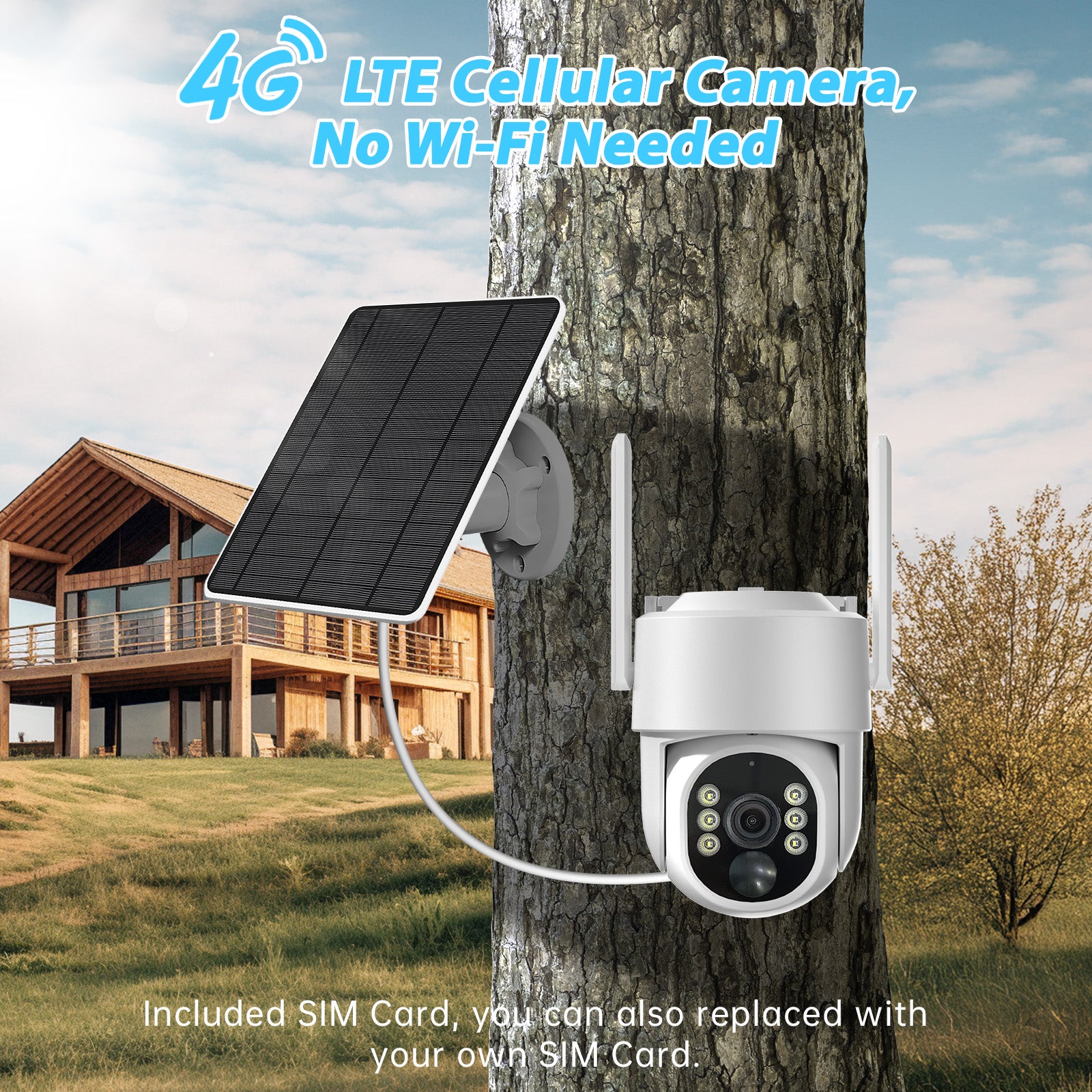 4G IP PTZ Beveiligingscamera 4MP – Mini Speed Dome met 360° Draaibaar & Automatische Bewegingsdetectie