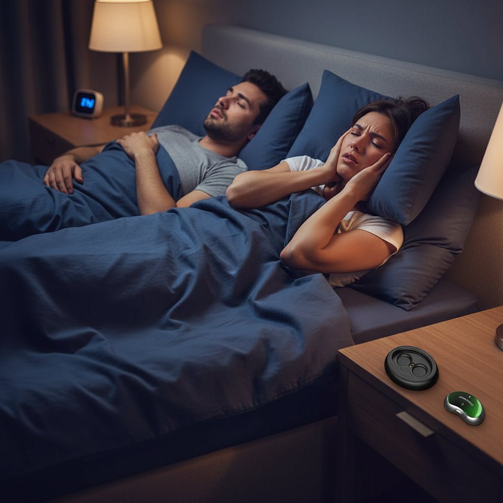 Elektronisch Anti-Snurkapparaat – Comfortabele Nachtelijke Ondersteuning Slim Anti-Snurk Hulpmiddel – Zachte Spierstimulator voor Slaapcomfort - Zenityliving.com