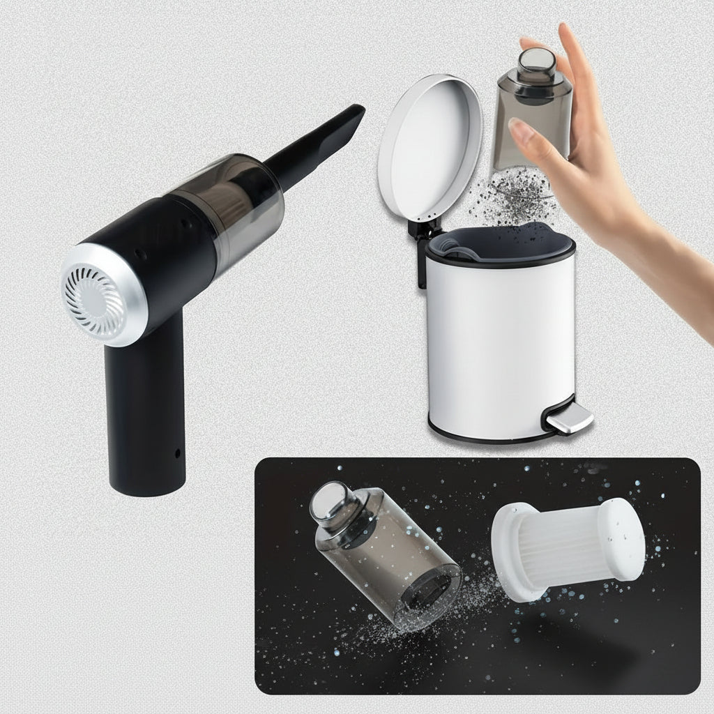 Draadloze Autostofzuiger – Krachtig & Compact (6000Pa) - Zenityliving.com