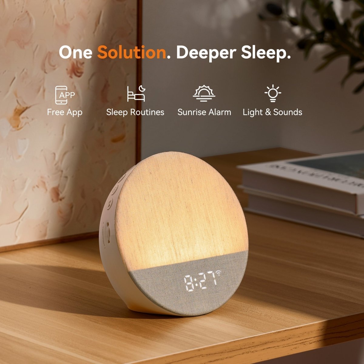 Sunrise 1+ | Connected Sunrise Sleep & Wake Clock (APP Control) - Zenityliving.com