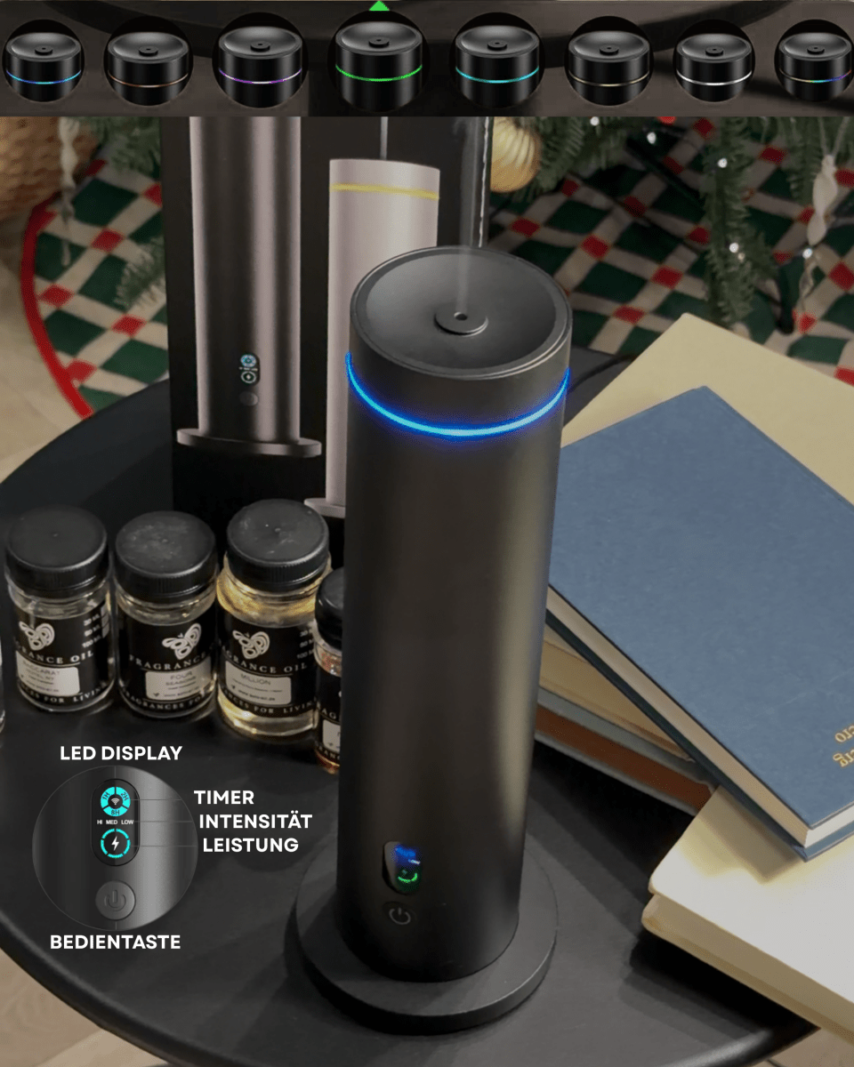 Waterloze Aroma Diffuser CH124 – Bluetooth & Afstandsbediening (incl. 2 geurflessen) - Zenityliving.com