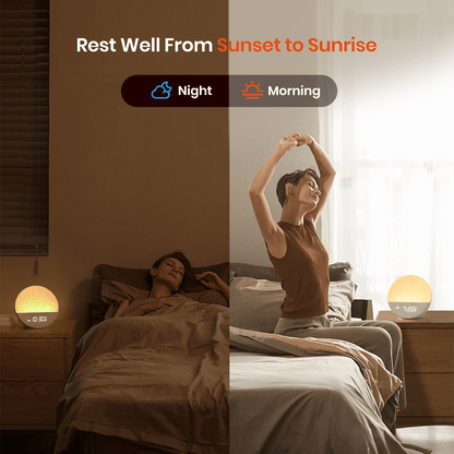 Sunrise 1+ | Connected Sunrise Sleep & Wake Clock (APP Control) - Zenityliving.com