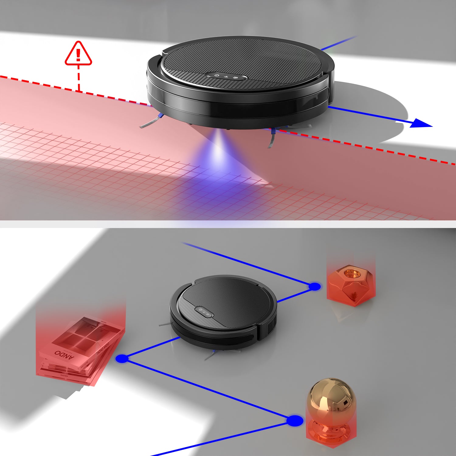 Robotstofzuiger met Dweilfunctie – 3-in-1 | 5000Pa | Geschikt voor Huisdieren