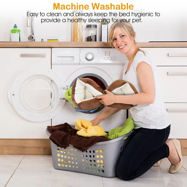 Zachte Warme Honden- & Kattenmand van Fleece – Cozy Nest Sofa Bed (XXL)