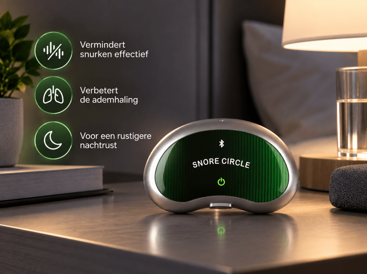 Elektronisch Anti-Snurkapparaat – Comfortabele Nachtelijke Ondersteuning Slim Anti-Snurk Hulpmiddel – Zachte Spierstimulator voor Slaapcomfort - Zenityliving.com