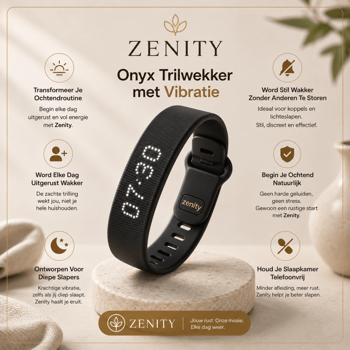 Onyx Trilwekker – Word wakker zonder je partner wakker te maken - Zenityliving.com