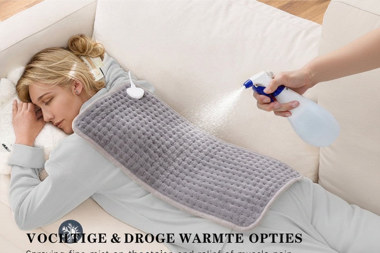 Elektrisch Warmtekussen – Verwarmingspad voor Rug, Nek, Schouders & Buik