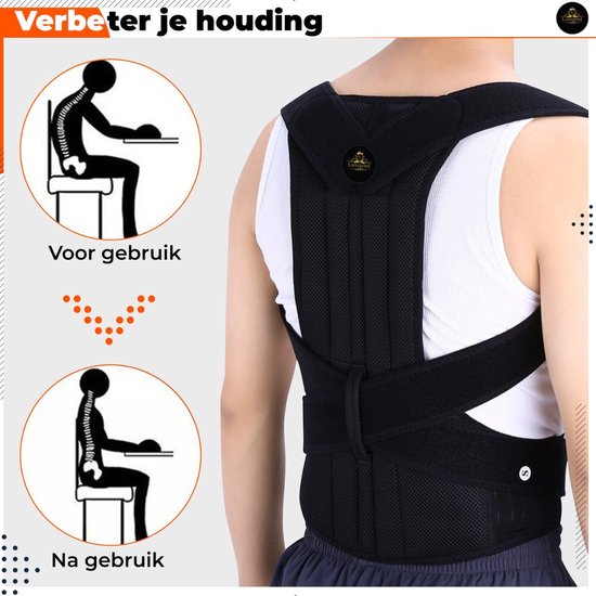 Zit vanzelf rechter – zonder pijn of harde correctie
Houding Corrector voor Rug & Schouders