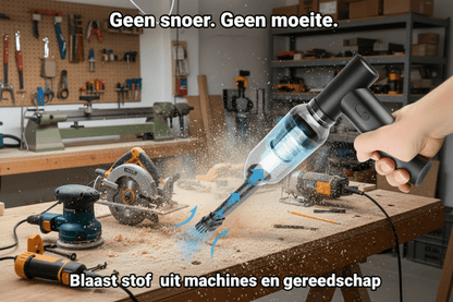 Draadloze Perslucht Duster – Borstelloze Motor 250.000 RPM Voor PC, Auto & Airco-Ventilatieroosters - Zenityliving.com
