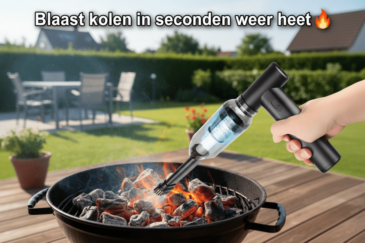 Draadloze Perslucht Duster – Borstelloze Motor 250.000 RPM Voor PC, Auto & Airco-Ventilatieroosters - Zenityliving.com