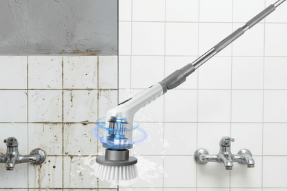 Elektrische Spin Scrubber – Krachtige Schoonmaak zonder Bukken Oplaadbare Elektrische Schoonmaakborstel met Verlengsteel - Zenityliving.com