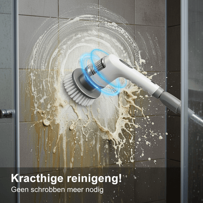 Elektrische Spin Scrubber – Krachtige Schoonmaak zonder Bukken Oplaadbare Elektrische Schoonmaakborstel met Verlengsteel - Zenityliving.com