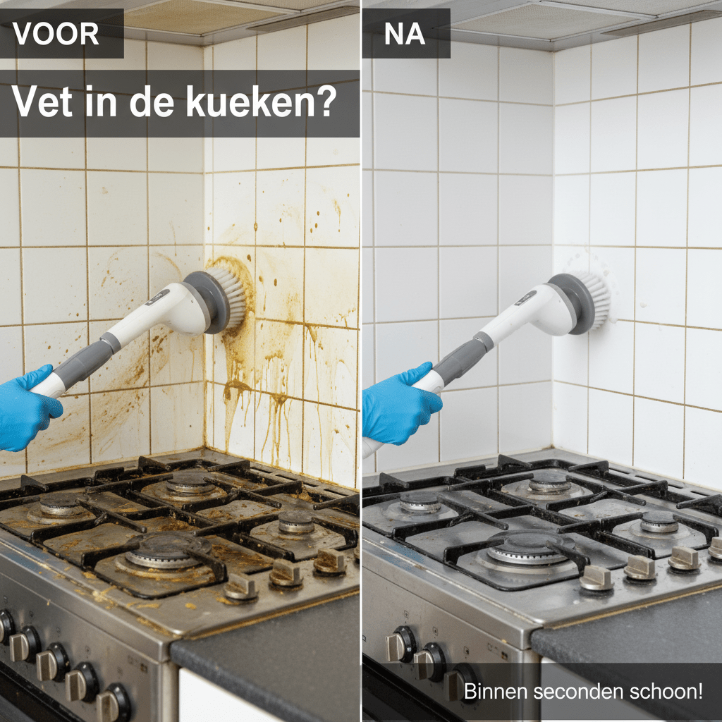 Elektrische Spin Scrubber – Krachtige Schoonmaak zonder Bukken Oplaadbare Elektrische Schoonmaakborstel met Verlengsteel - Zenityliving.com