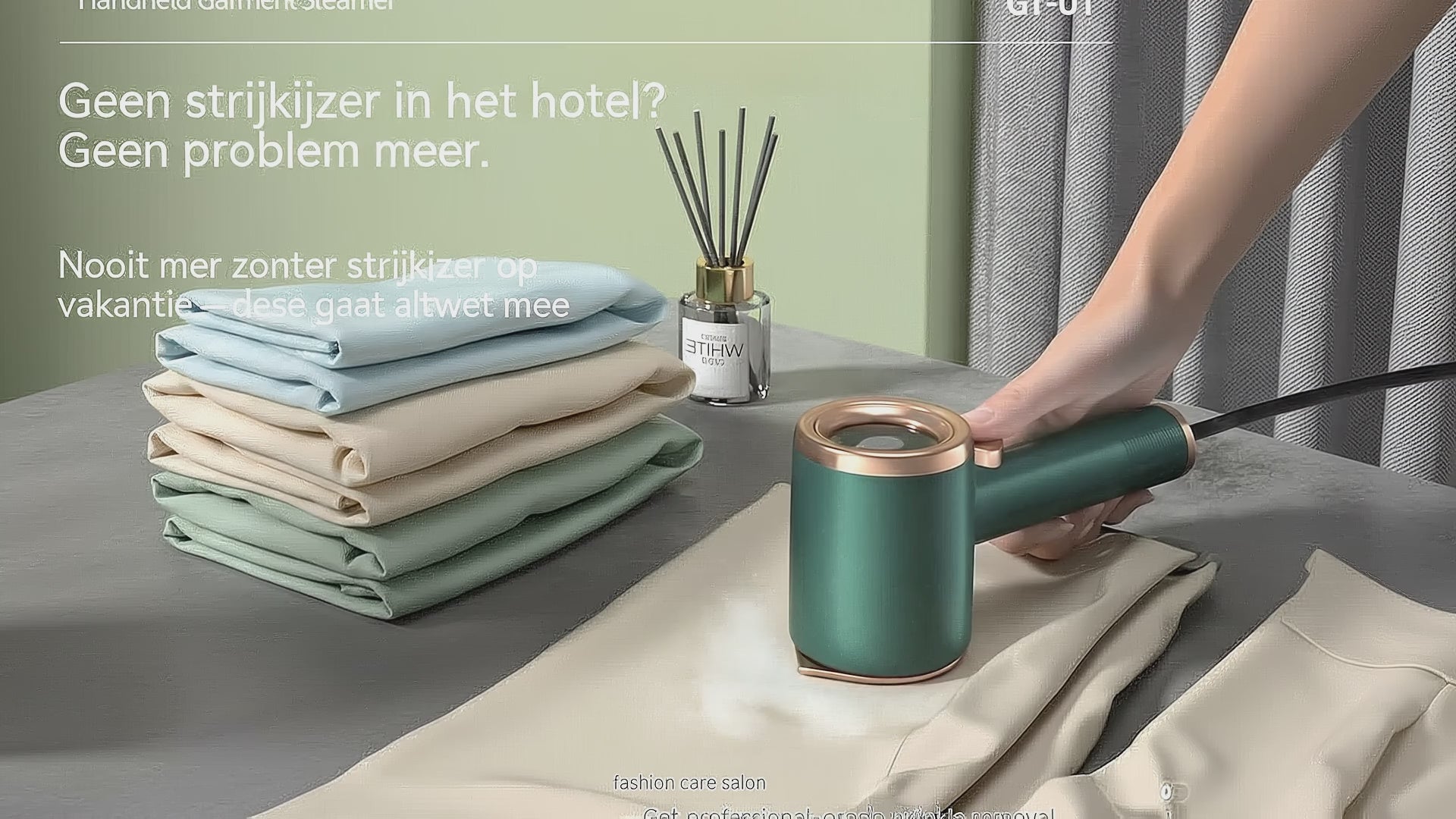 Draagbare Kledingstomer – Compact & Krachtig voor Kreukvrije Kleding  Compact Handstoomstrijkijzer voor Kleding – Ideaal voor Reizen