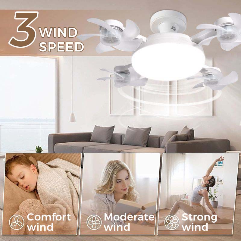 🌬️💡 Leiser Klappflügel-Deckenventilator mit LED ✅ Fernbedienung – einstellbare Farbtemperatur & Timer, energiesparend, flimmerfrei 🌙⏱️ Modernes Multifunktionsdesign für Wohnzimmer & Schlafzimmer – stilvoll kühlen & sparen.