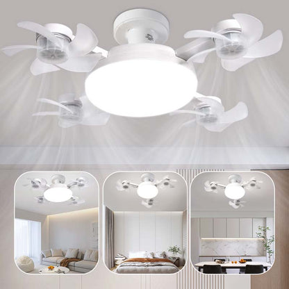 🌬️💡 Leiser Klappflügel-Deckenventilator mit LED ✅ Fernbedienung – einstellbare Farbtemperatur & Timer, energiesparend, flimmerfrei 🌙⏱️ Modernes Multifunktionsdesign für Wohnzimmer & Schlafzimmer – stilvoll kühlen & sparen.