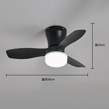 🌬️💡 Leiser Klappflügel-Deckenventilator mit LED ✅ Fernbedienung – einstellbare Farbtemperatur & Timer, energiesparend, flimmerfrei 🌙⏱️ Modernes Multifunktionsdesign für Wohnzimmer & Schlafzimmer – stilvoll kühlen & sparen.